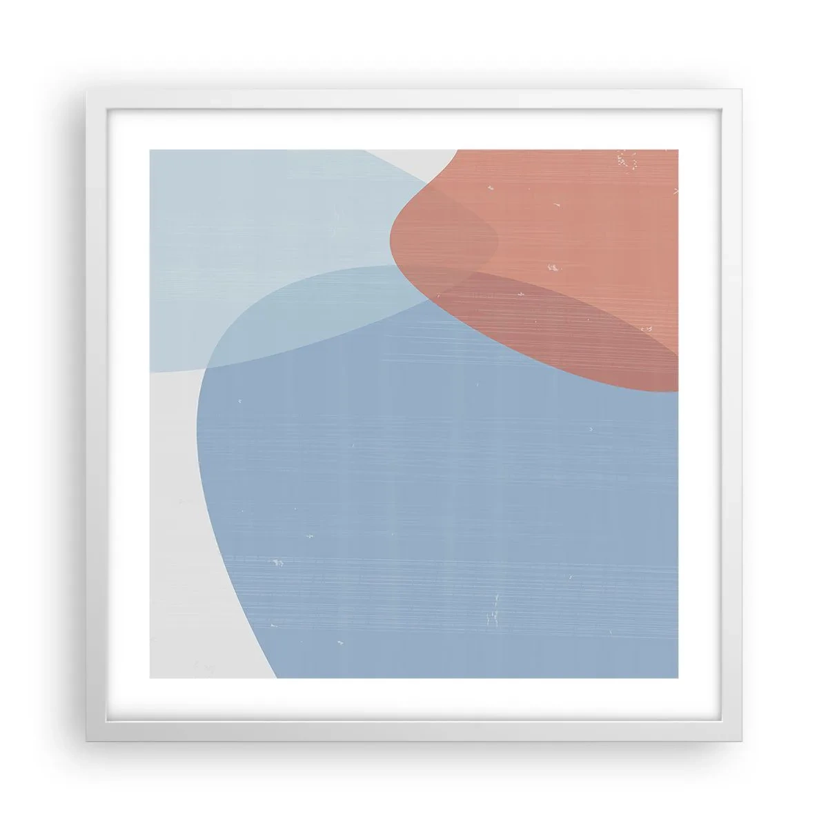 Poster in white frmae - Pastel Relations - 50x50 cm