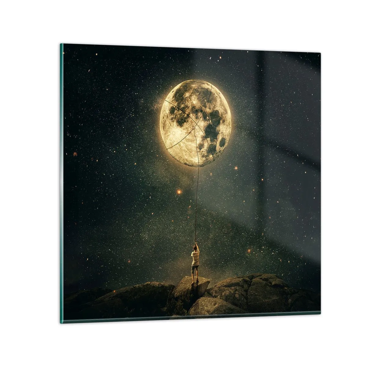 Glass picture - One that Stole the Moon - 60x60 cm