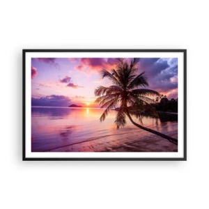 Poster in black frame - Bliss up to the Horizon - 91x61 cm