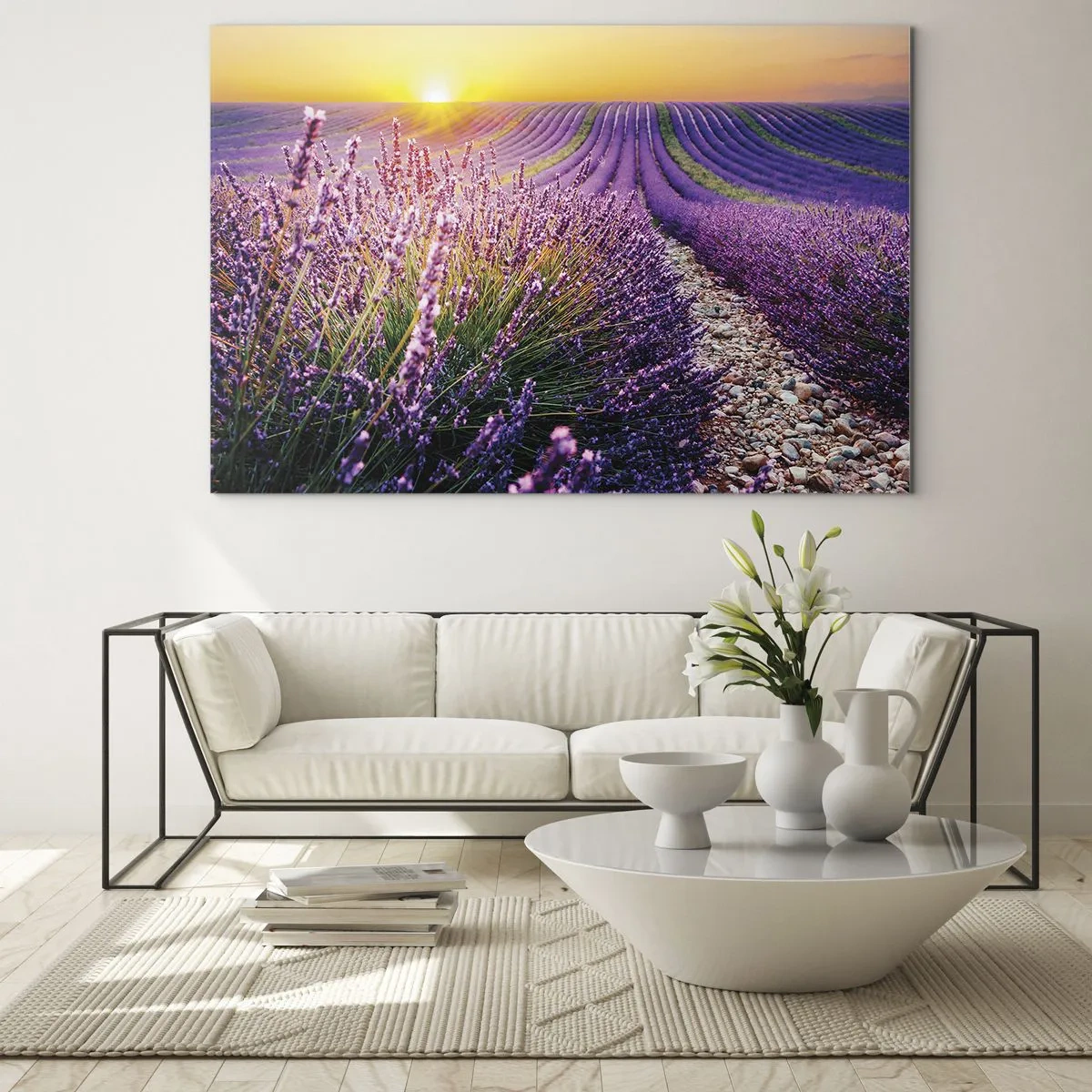 Glass picture - Fragrant Field - 100x70 cm