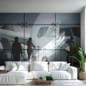 Custom Wallpaper Premium Sand - Via a Vis at the Aiport - Plane, Airport, Travels
