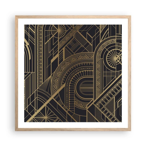 Poster in light oak frame - Concepts, Ideas, Plans - 60x60 cm
