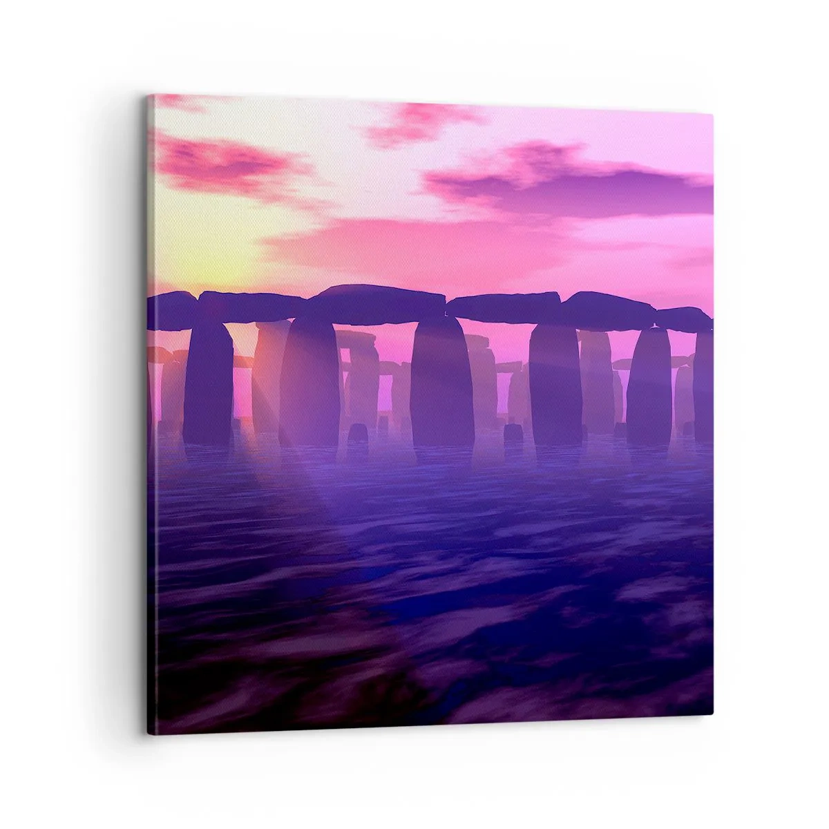 Canvas picture - Secret at a Foggy Dawn - 60x60 cm