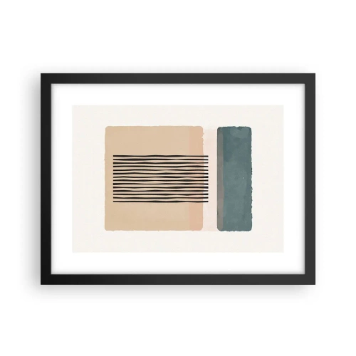 Poster in black frame - All in Order - 40x30 cm