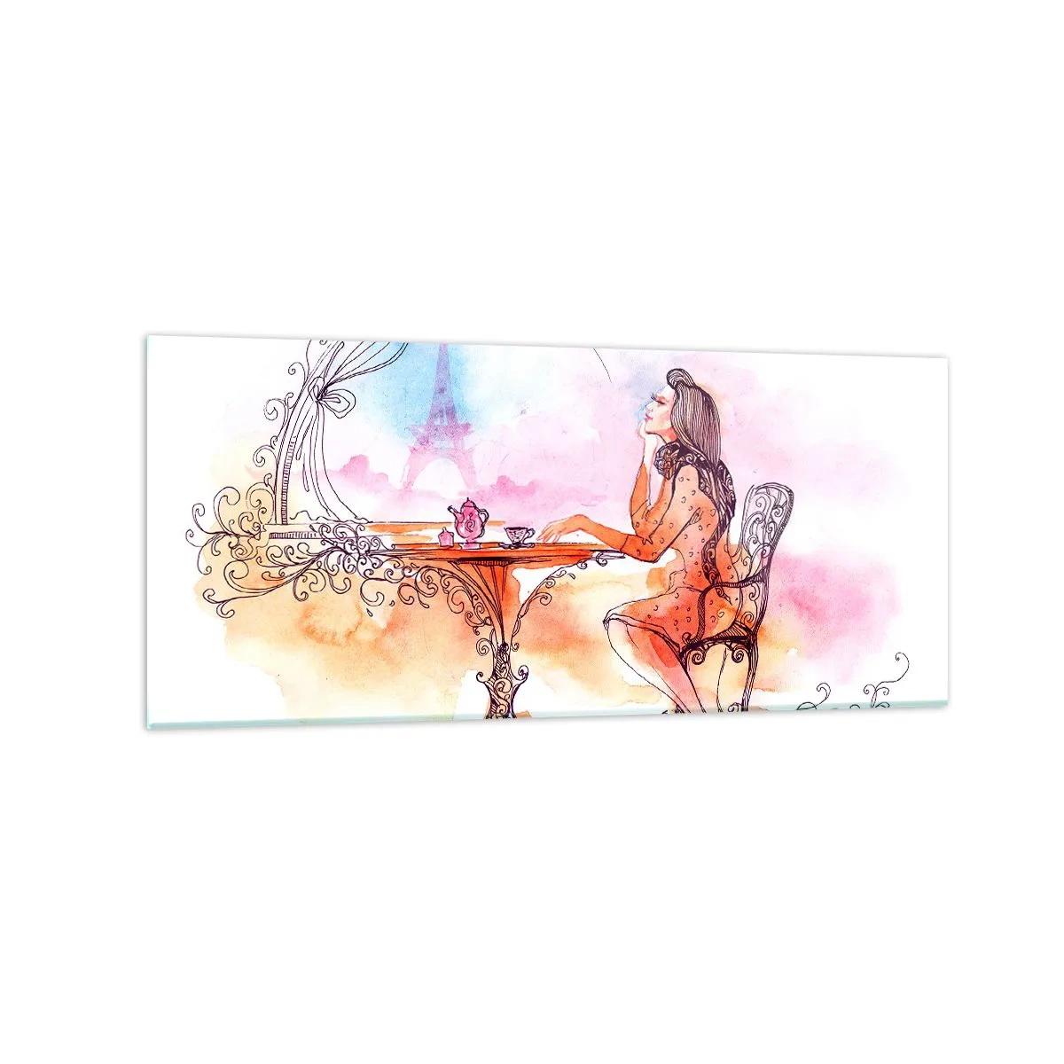 Glass picture - Parisian Chic - 120x50 cm