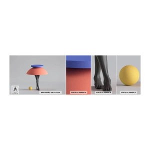 Photo Wallpaper Sample Standard Eco - Surrealistic Composition - 3D, Legs, Shapes - 100x30 cm