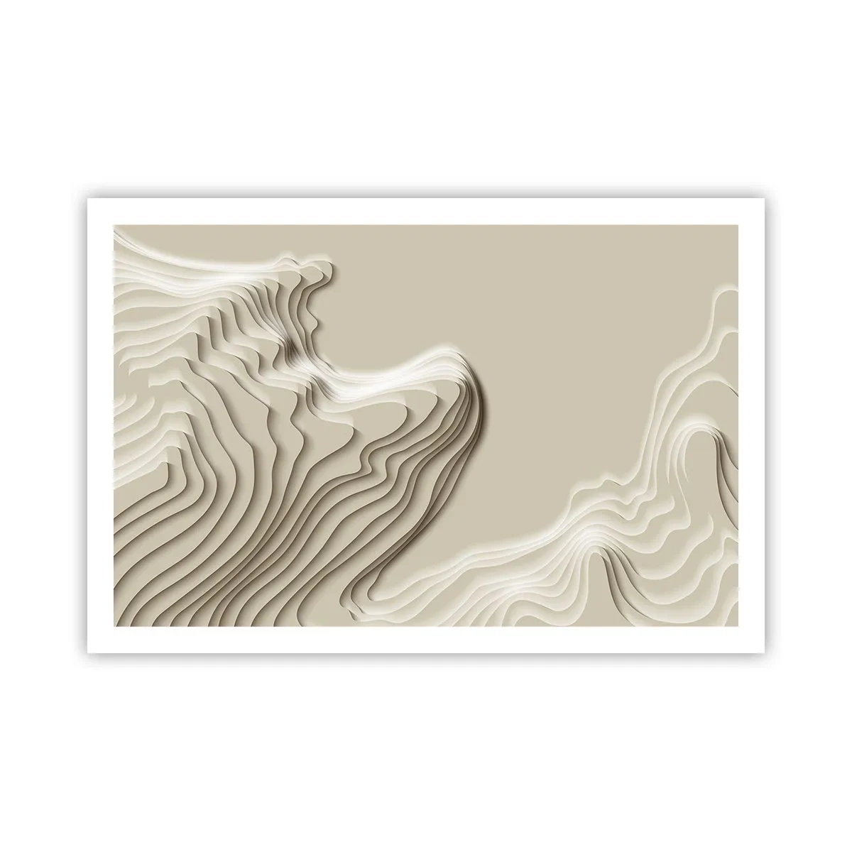 Poster - Topography of Art. - 91x61 cm