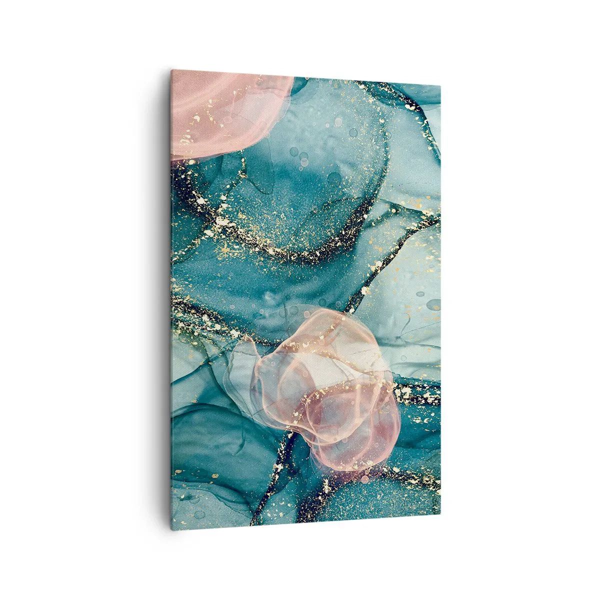 Canvas picture - Silm Blue, Tulle Pink - 80x120 cm
