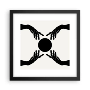 Poster in black frame - Secret Sign - 30x30 cm
