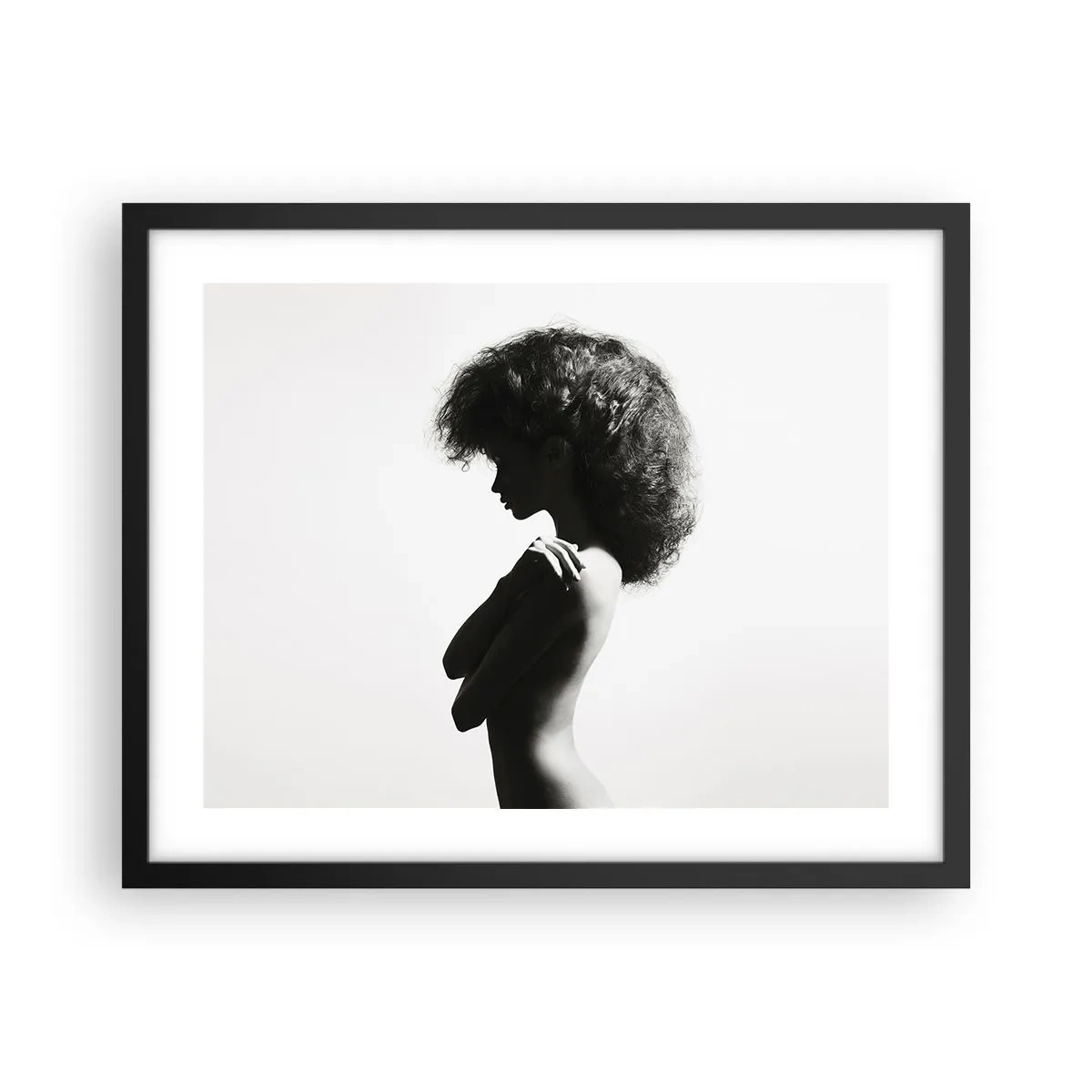 Poster in black frame - Like a Flower on a Thin Stem - 50x40 cm