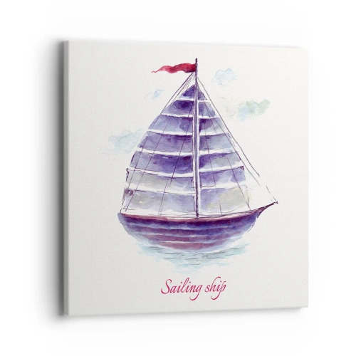 Canvas picture - Full Sails And Calm Waters - 40x40 cm