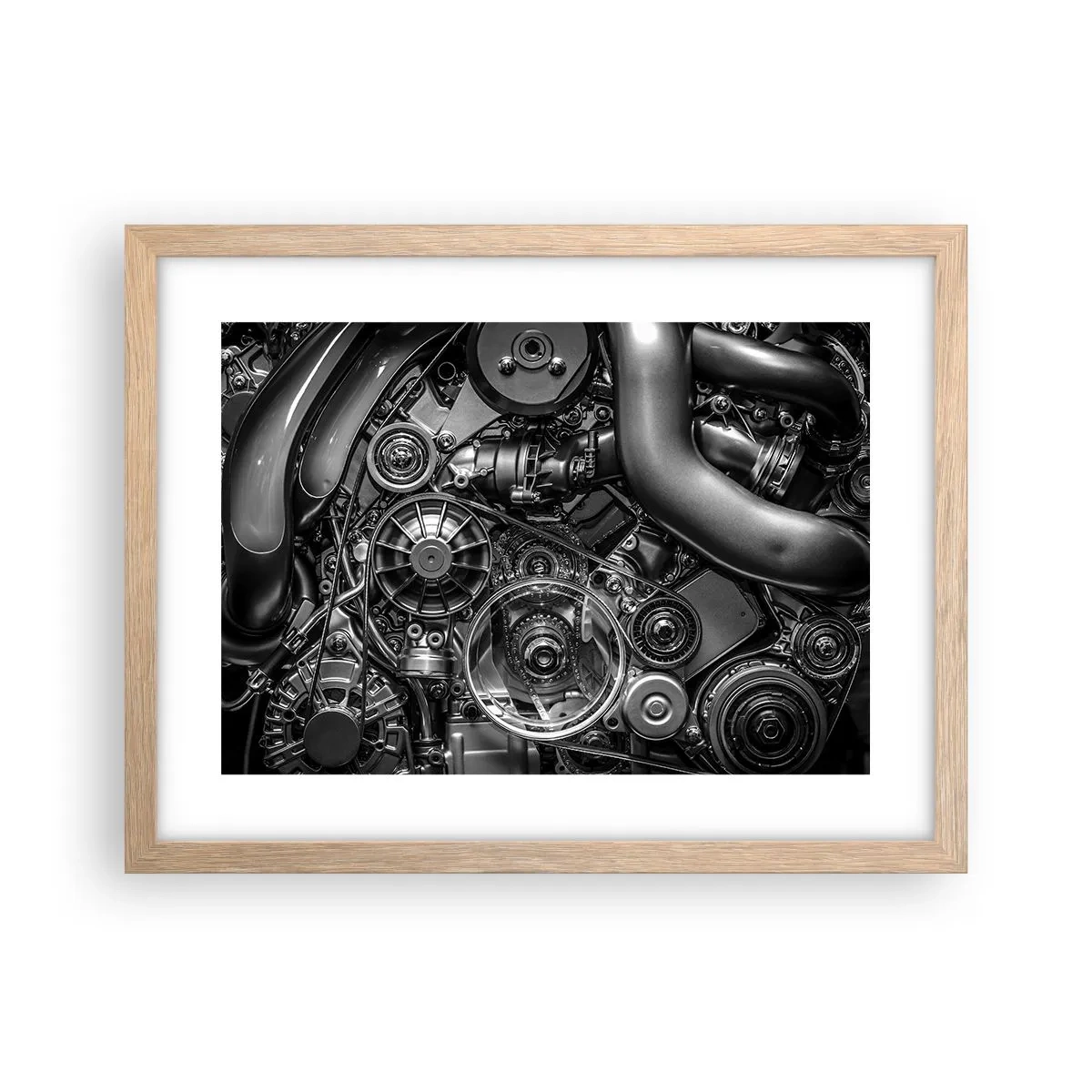 Poster in light oak frame - Poetry of Mechanics - 40x30 cm