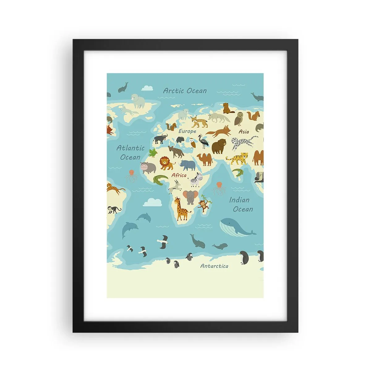 Poster in black frame - Good Neighbours - 30x40 cm