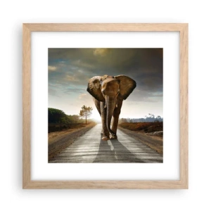 Poster in light oak frame - Not in a China Shop - 30x30 cm