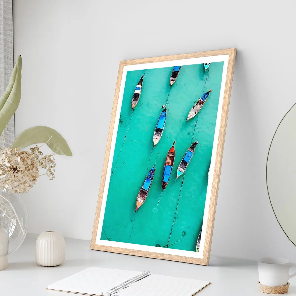 Poster in light oak frame - In Joyful Expectation - 70x100 cm