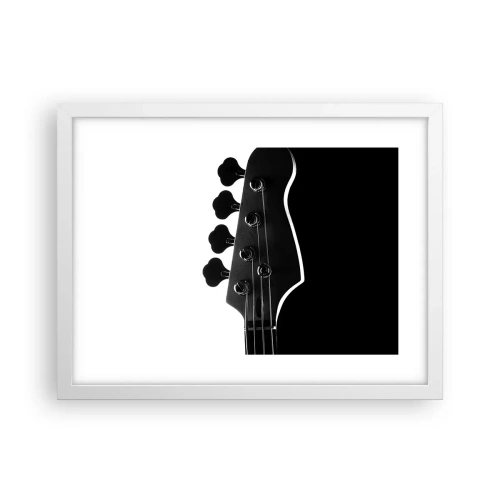 Poster in white frmae - Rock Silence - 40x30 cm