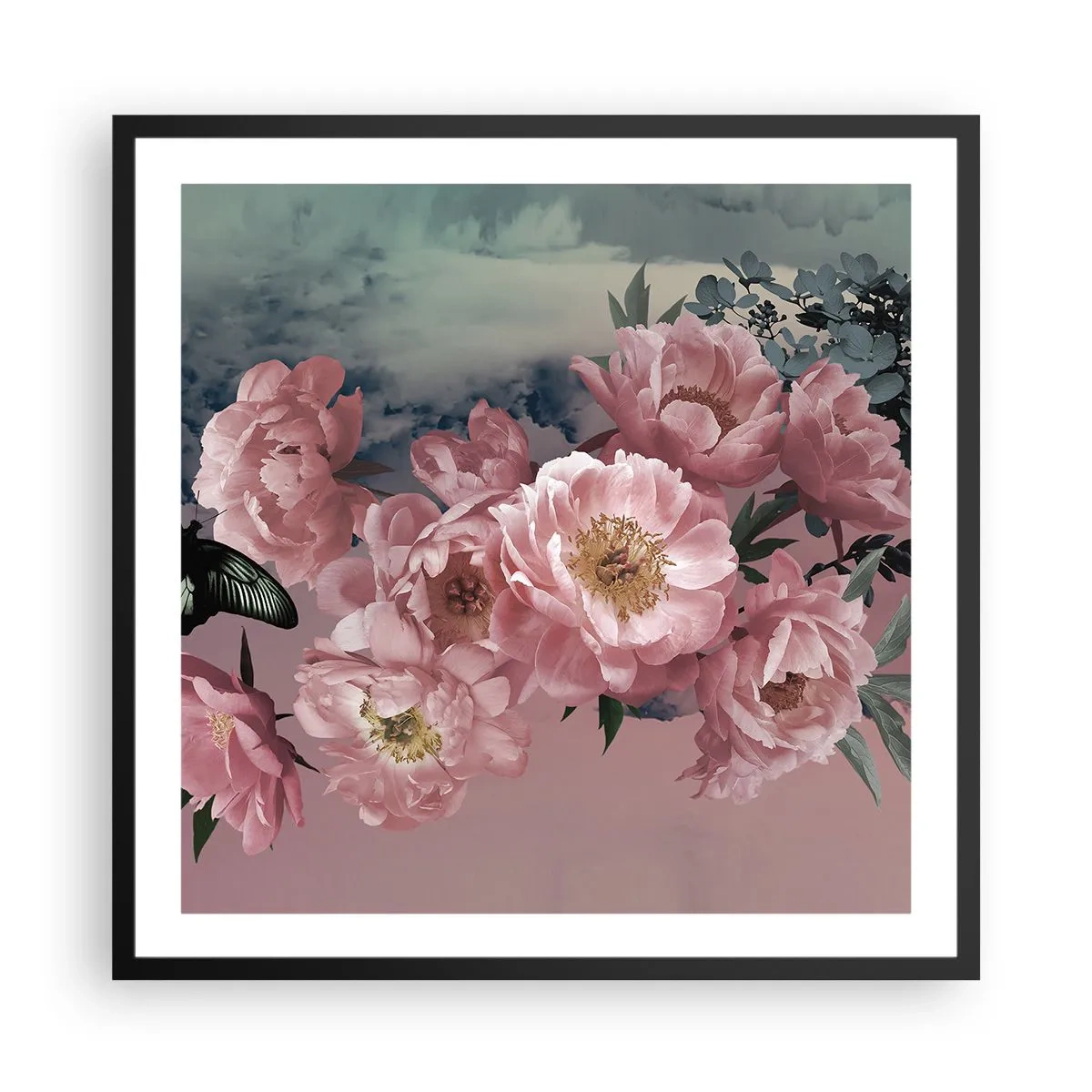 Poster in black frame - Peak of Romanticism - 60x60 cm