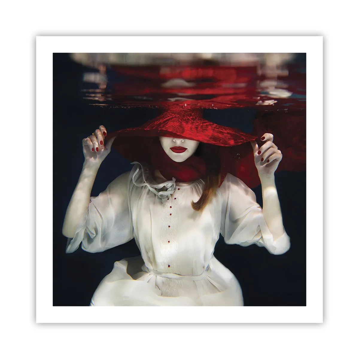 Poster - Mysterious Woman - 60x60 cm