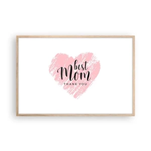 Poster in light oak frame - Always the Right Moment - 91x61 cm