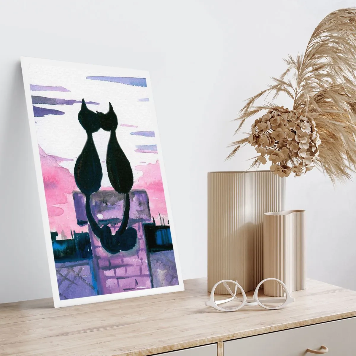 Poster - Rendezvous under the Moon - 50x70 cm