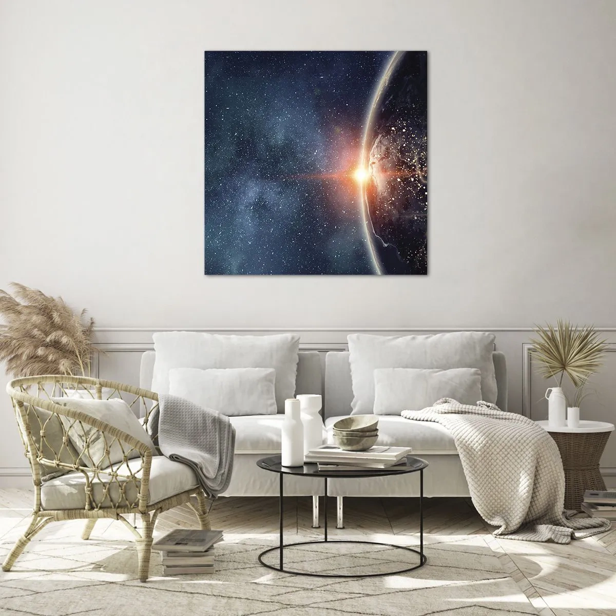 Glass picture - In a New Perspective - 30x30 cm