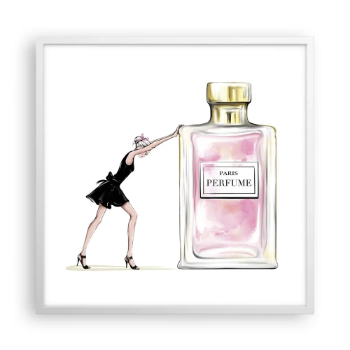 Poster in white frmae - The Essence of Womanhood - 60x60 cm