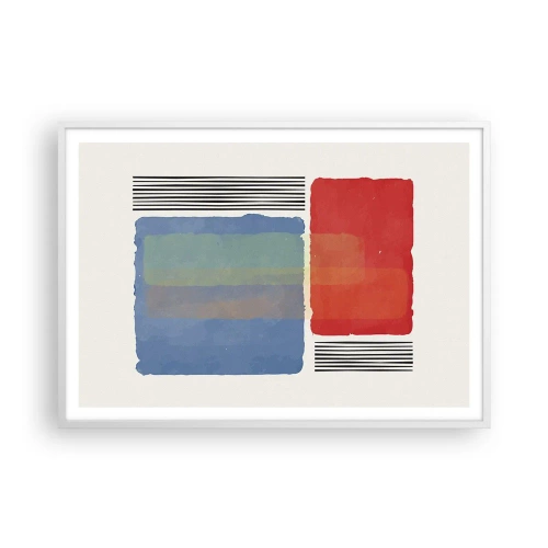 Poster in white frmae - Spirit and Letter of Geometry - 100x70 cm