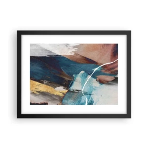 Poster in black frame - With Panache and Energy - 40x30 cm