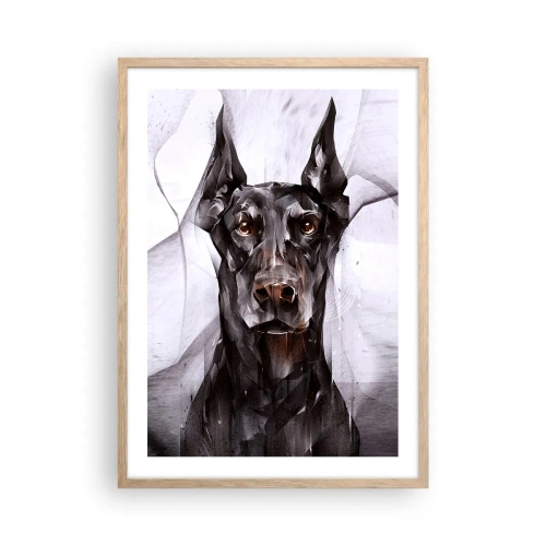 Poster in light oak frame - Born to Nobility - 50x70 cm