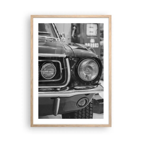 Poster in light oak frame - Rough Ride - 50x70 cm