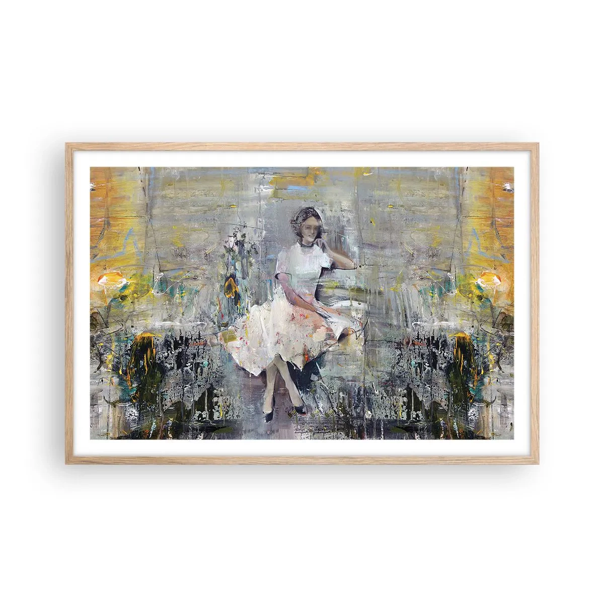 Poster in light oak frame - Classical and Modern - 91x61 cm