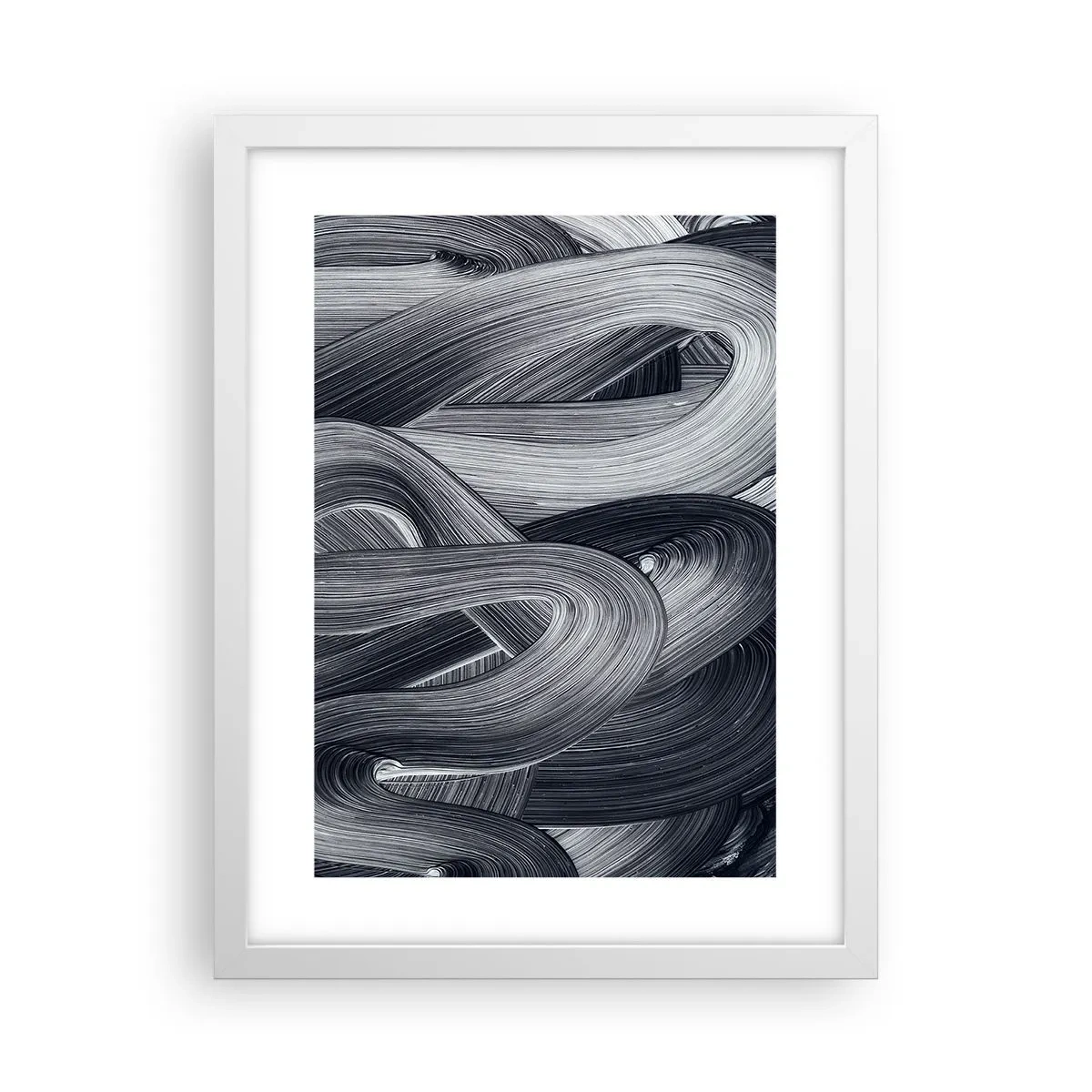 Poster in white frmae - Fluidity of Reality - 30x40 cm