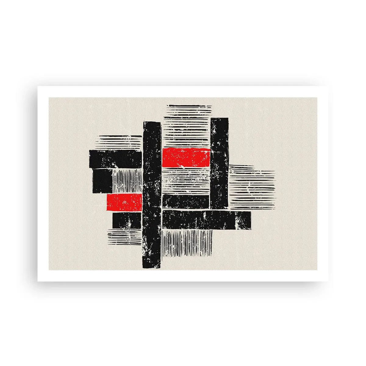 Poster - Red and Black - 91x61 cm