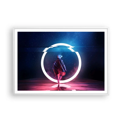 Poster in white frmae - Between Worlds - 100x70 cm