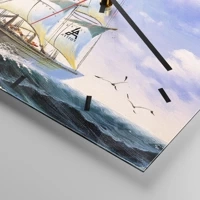 Clock face with lines