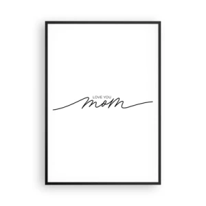 Poster in black frame - Great Emotion - 70x100 cm