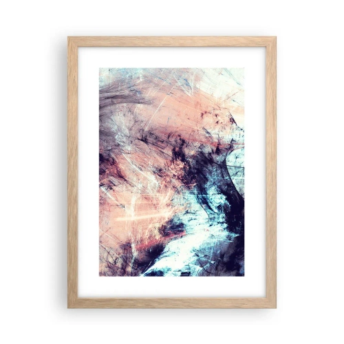 Poster in light oak frame - Feel the Wind - 30x40 cm