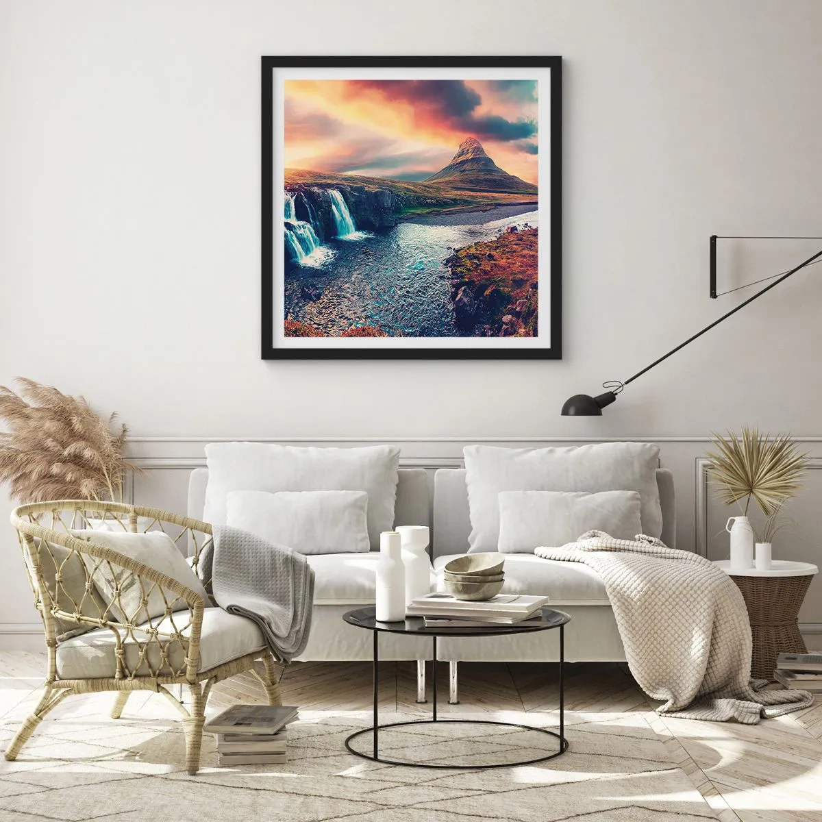 Poster in black frame - In Majesty of Nature - 40x40 cm