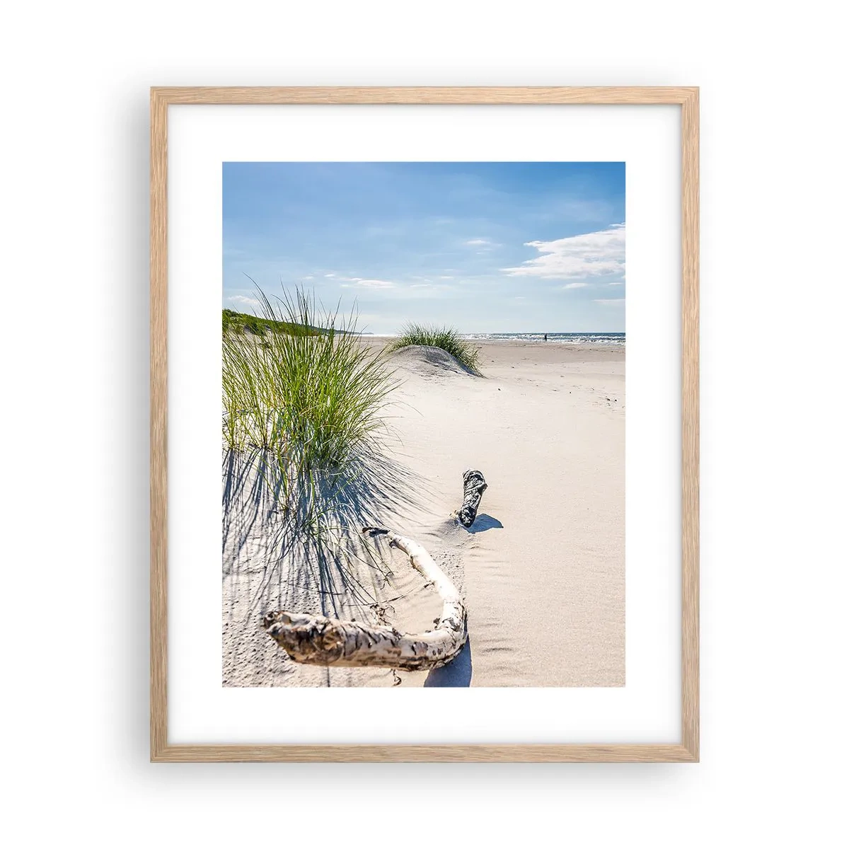 Poster in light oak frame - The Most Beautiful? Baltic One - 40x50 cm