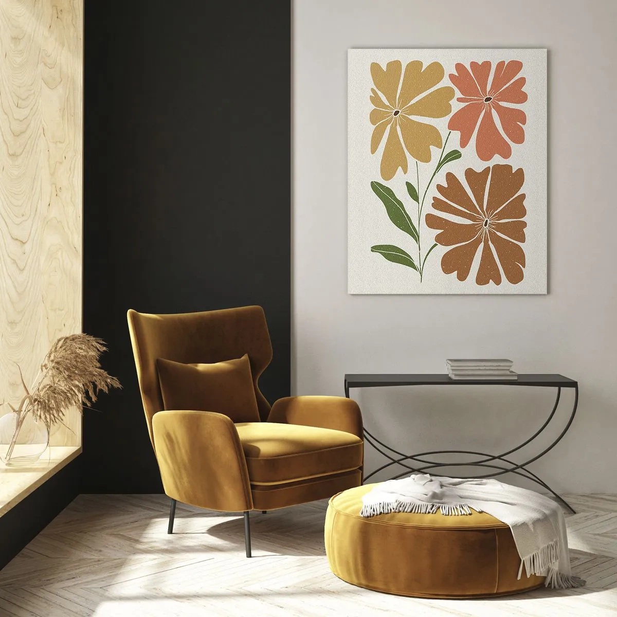 Glass picture - Nature and Geometry - 70x100 cm