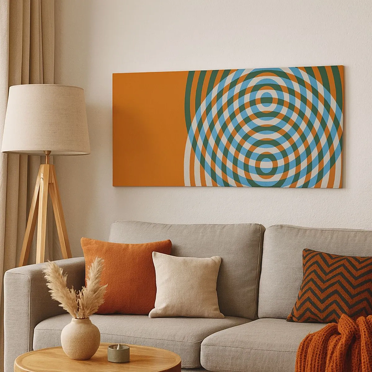 Canvas picture - Abstract Variation on a Circle - 100x40 cm