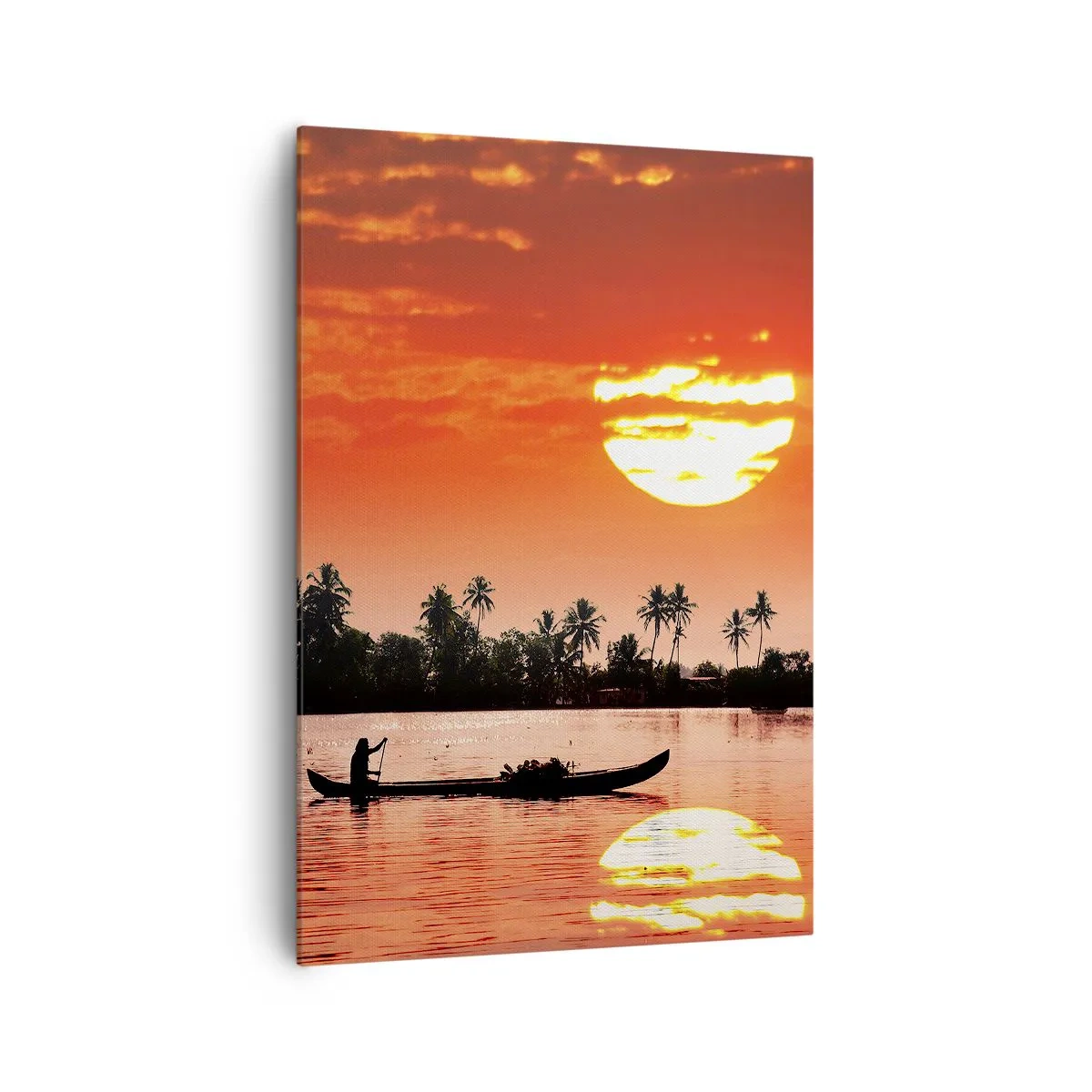 Canvas picture - Peace of the Tropics at Sunset - 70x100 cm