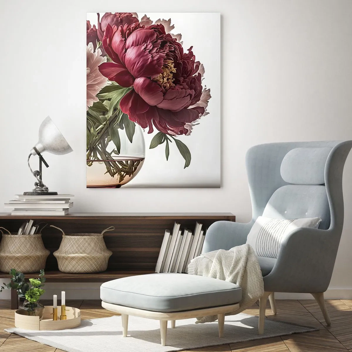 Glass picture - In Full Bloom of Beauty - 50x70 cm