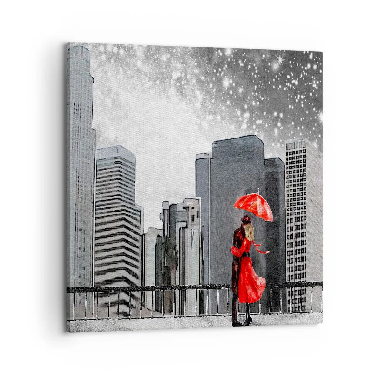 Canvas picture - Man, Not a Stone - 60x60 cm