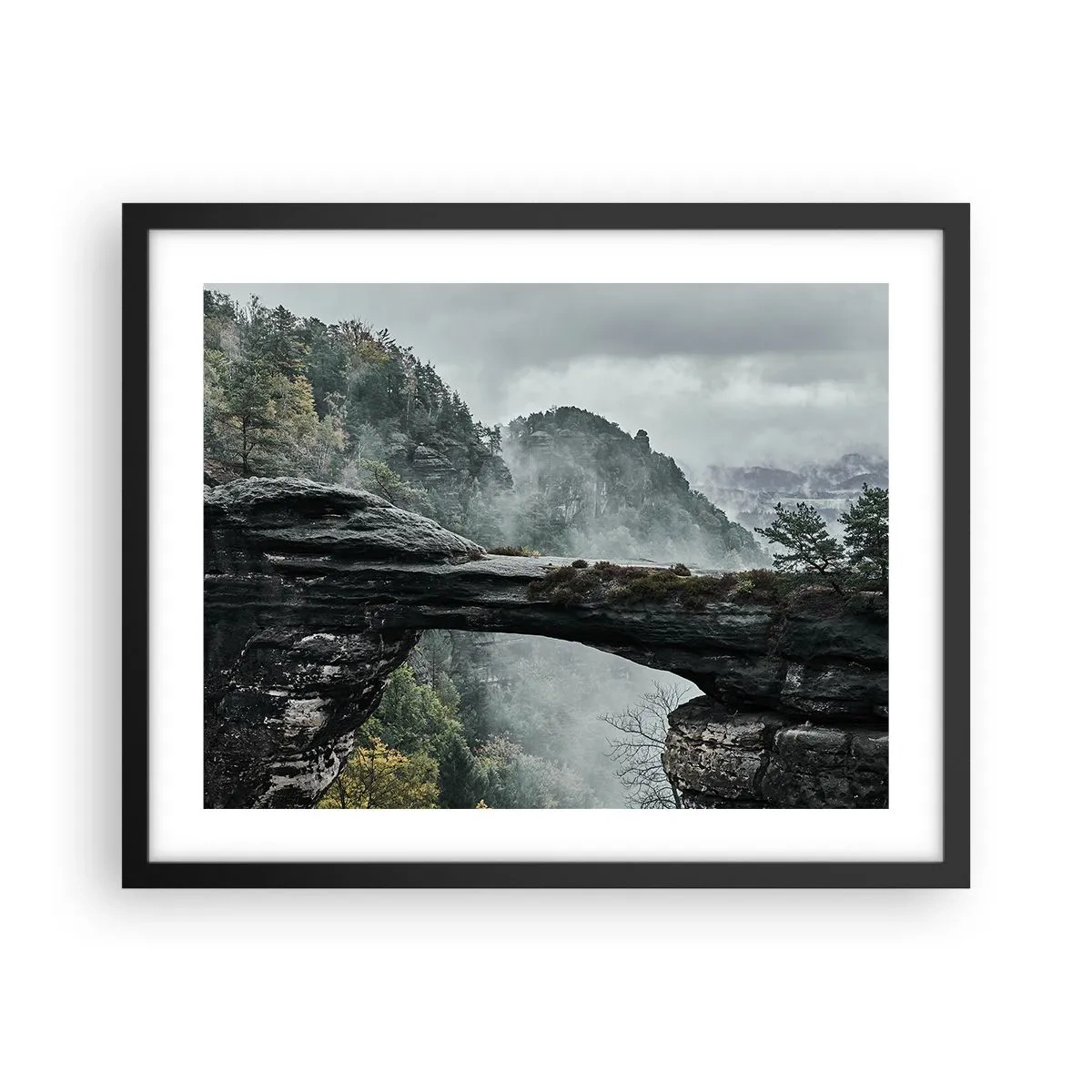 Poster in black frame - Adventure Is About to Start - 50x40 cm