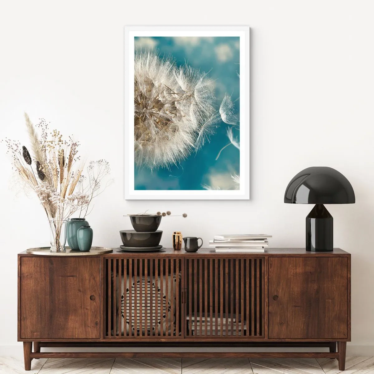 Poster in white frmae - Breath of an Angel - 40x50 cm