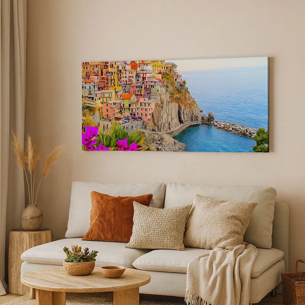 Canvas picture - Laughing City - 100x40 cm