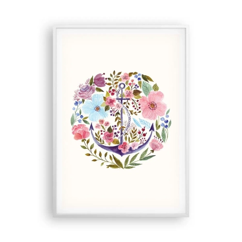 Poster in white frmae - Good Dream of a Sailor - 70x100 cm
