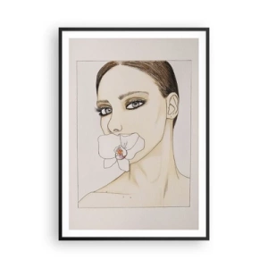 Poster in black frame - Symbol of Elegance and Beauty - 70x100 cm