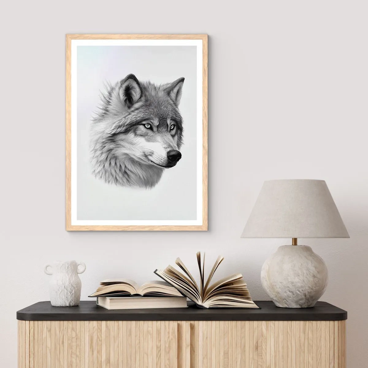 Poster in light oak frame - Alpha - Without a Doubt - 61x91 cm